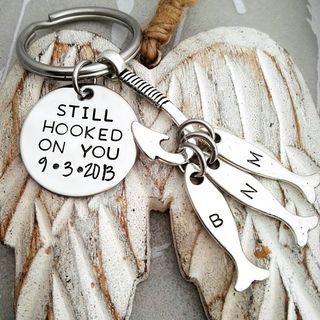 Fish Hook Keyring