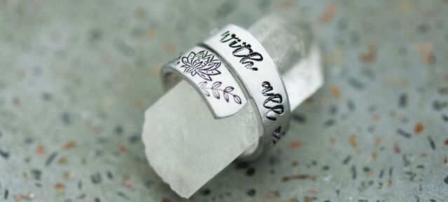 Handstamped Rings