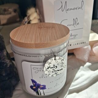 No Foot So Small Memorial Candle